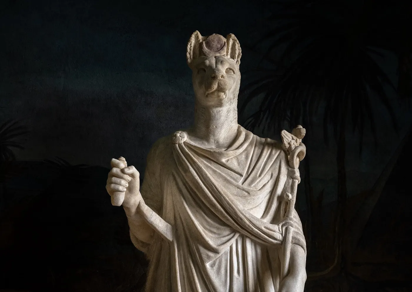 Statua del dio Anubi, Museo Egizio Gregoriano